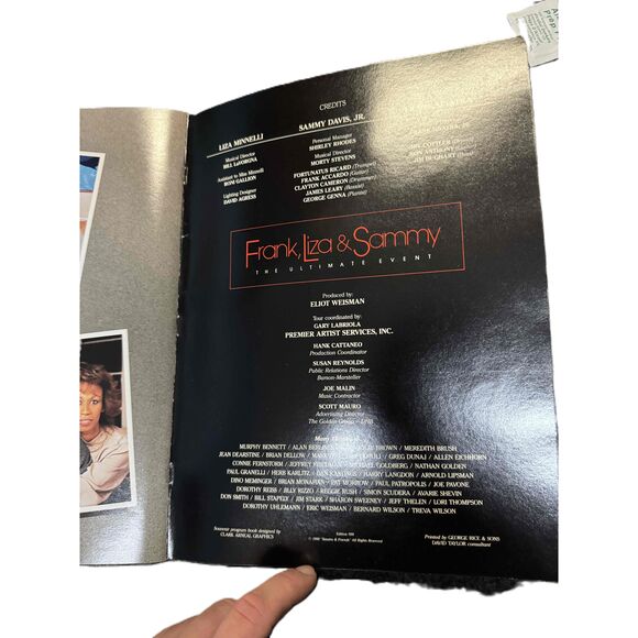 Frank Sinatra Liza Minnelli Sammy Davis Jr Ultimate Event Tour 1988 Program Set - Picture 14 of 14